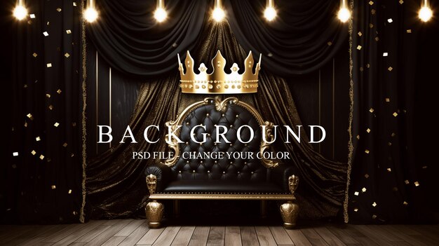 PSD king backdrop