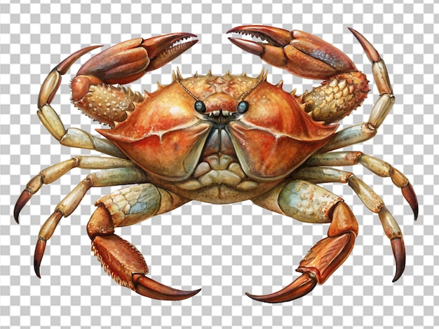 PSD king crab isolated on transparent background