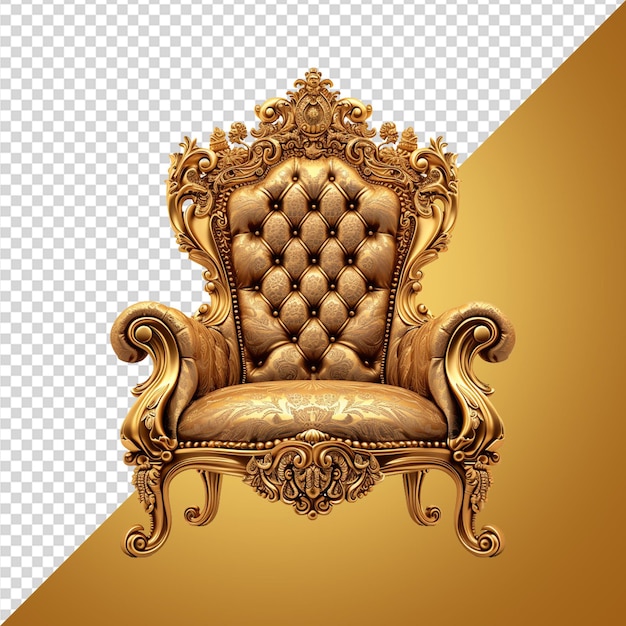 PSD king royal chair png