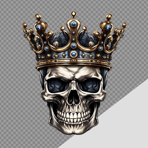 PSD キング・スカール・クラウン (king's skull crown) は透明な背景に描かれている