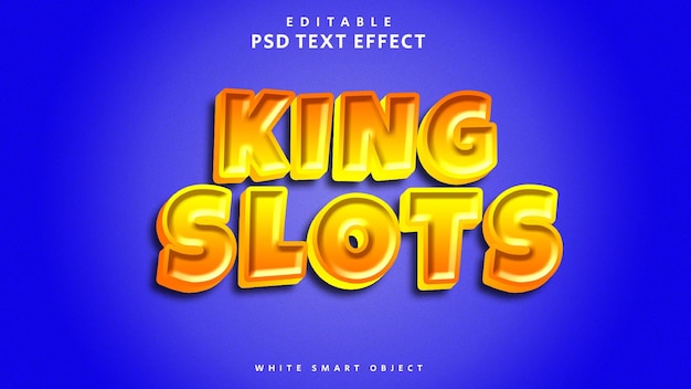 Смарт-объект с текстовым эффектом King slots