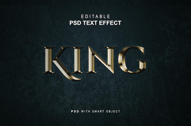 PSD king-style-text-effect