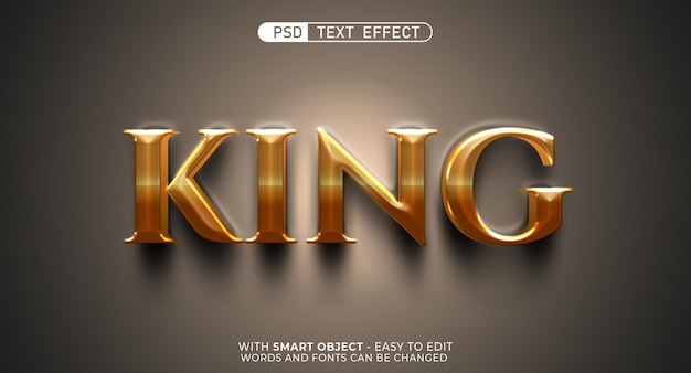 King tekst effect