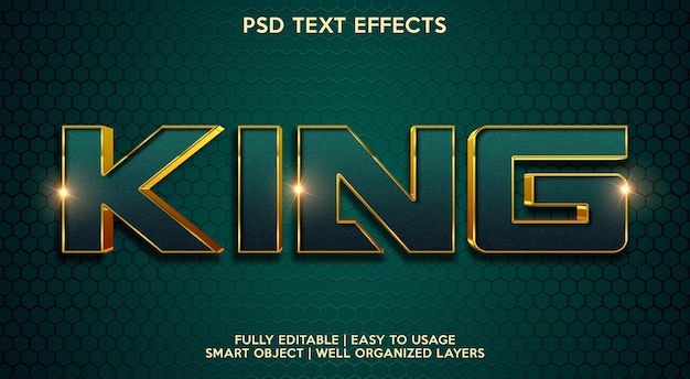 PSD king teksteffect