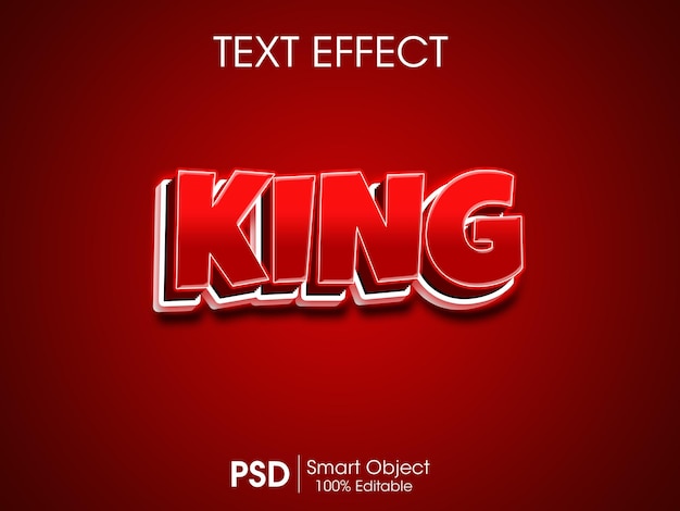 PSD king teksteffect