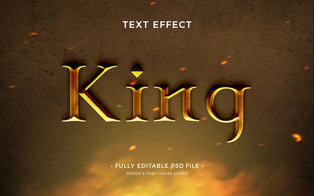 PSD king text effect