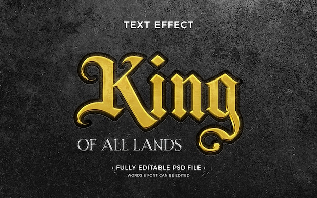 PSD king text effect