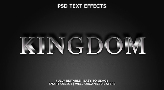 Kingdom text effect template