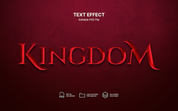 PSD kingdom text effect