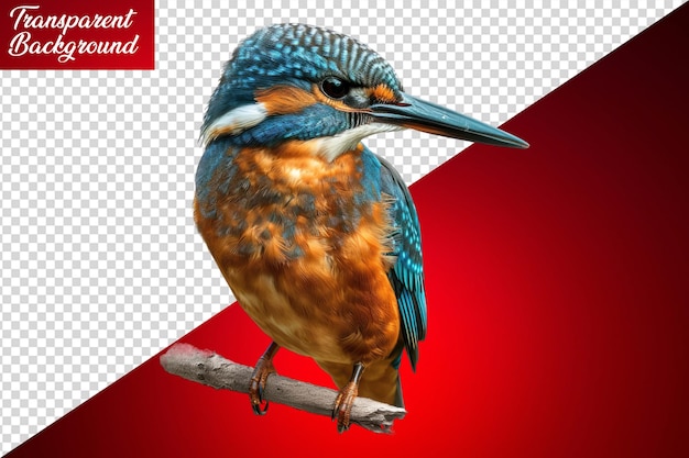 Kingfisher geïsoleerd op witte achtergrond