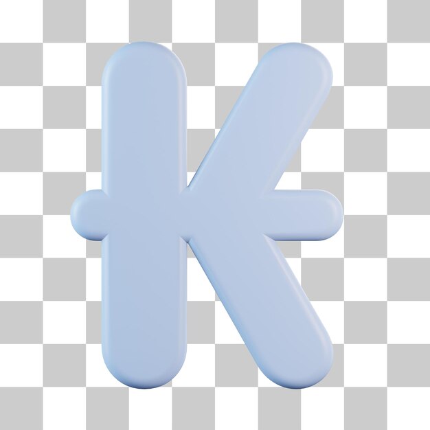 PSD kip currency logo 3d icon