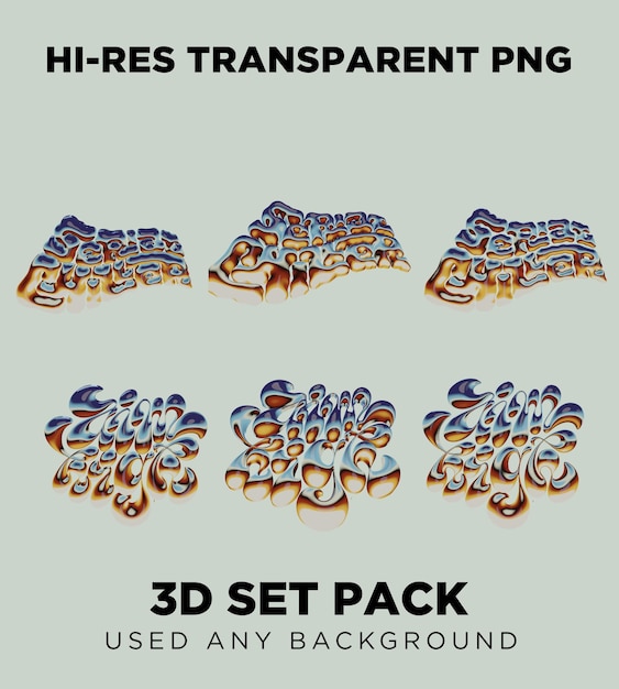Kirjainpaketti julistevektori 3d-renderöidä