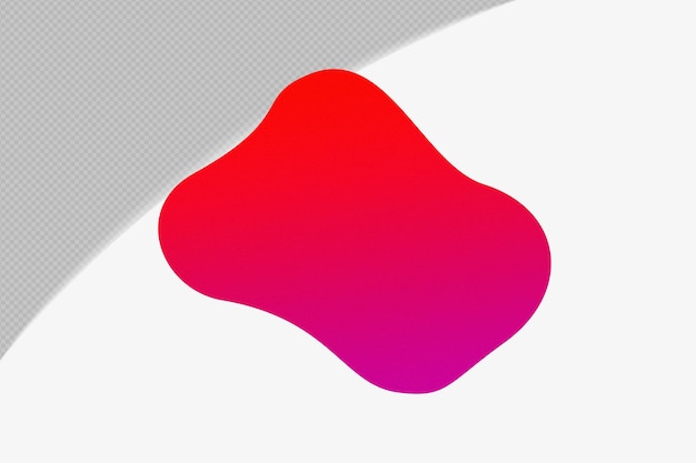 Kırmızı Renkli şablon psd png design ile Soyut Şekil şeffaf Tanecikli Renk Geçişli Öğesi