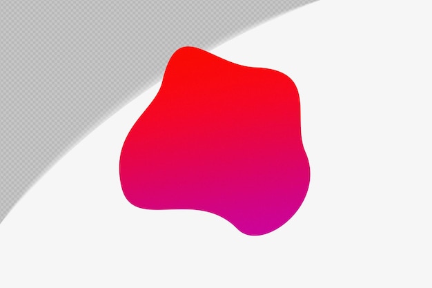 Kırmızı Renkli şablon psd png design ile Soyut Şekil şeffaf Tanecikli Renk Geçişli Öğesi