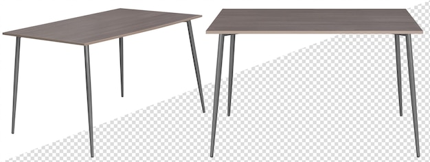 PSD kitchen dining table element of the interior isolated from the background