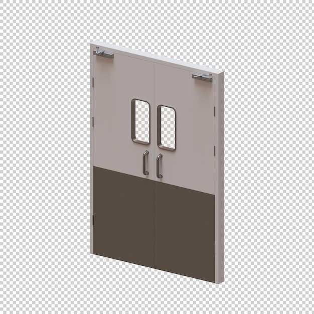 PSD kitchen door 3d render illustration element 03