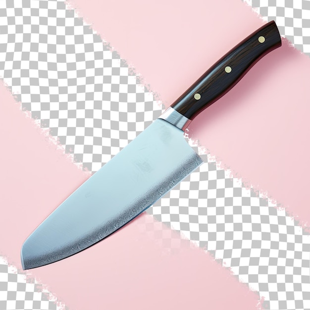 PSD kitchen knife on a transparent background