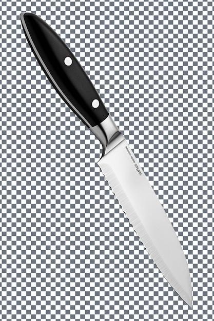 PSD kitchen knife on a transparent background