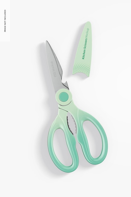 PSD kitchen scissors mockup