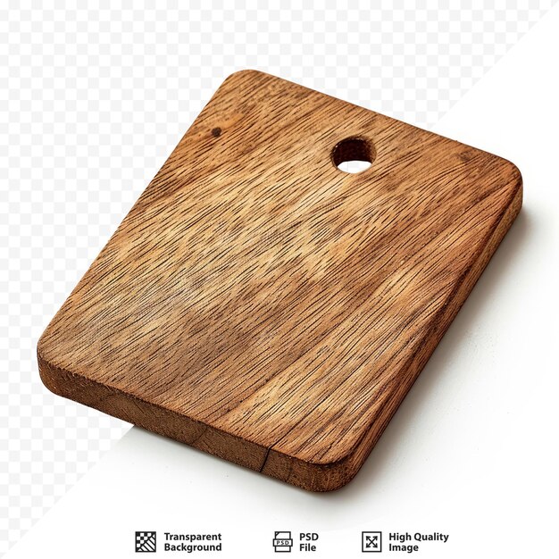 PSD kitchen wooden board on isolated