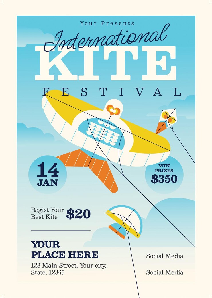 PSD kite festival flyer