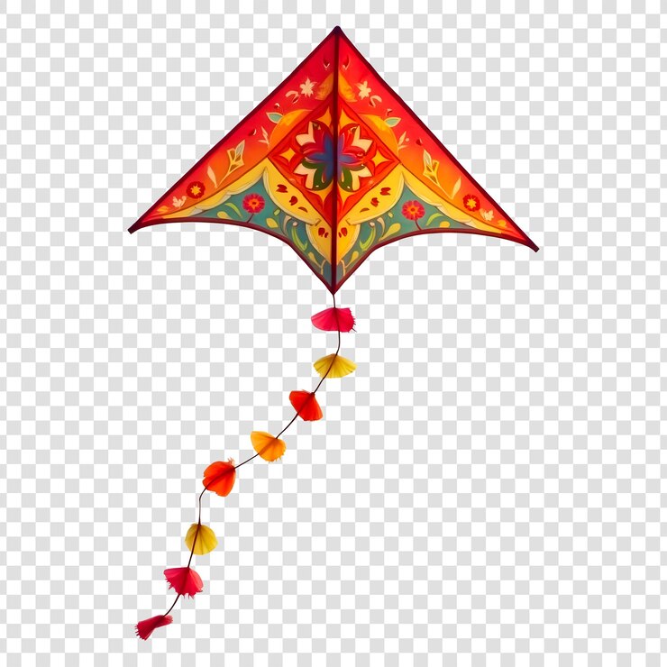 PSD a kite with the words fly on it