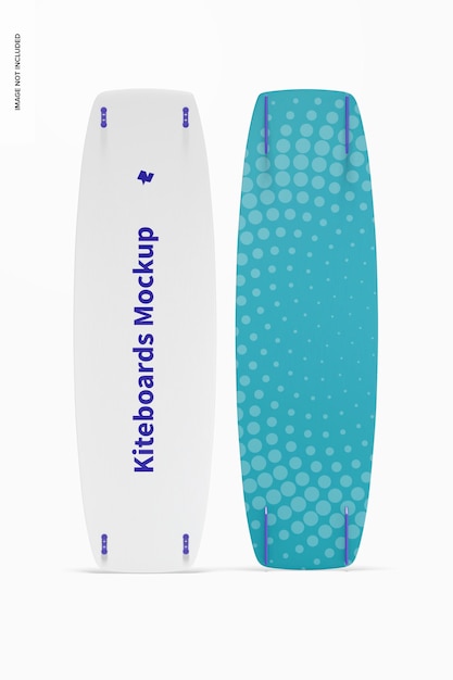 Kiteboard Mockup, 전면 및 후면보기