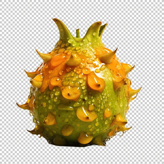 PSD kiwano fruit psd background white