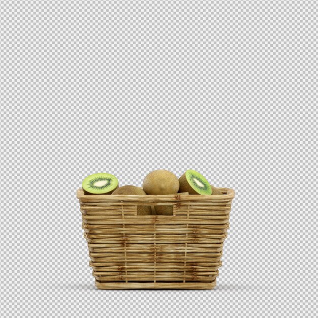 Kiwi 3d rendering