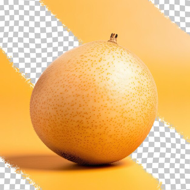 A kiwi fruit isolated against a transparent background