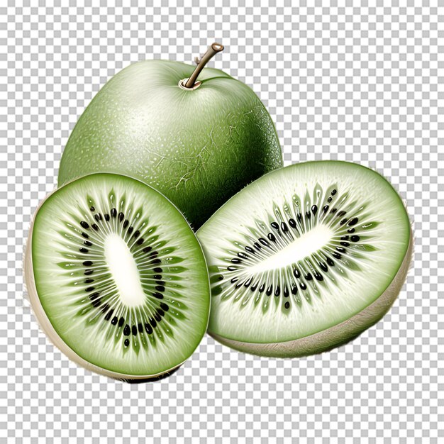 Illustrazione di kiwi su sfondo trasparente