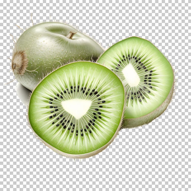 Illustrazione di kiwi su sfondo trasparente
