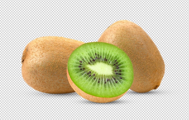 Kiwi's geïsoleerd op alfalaag