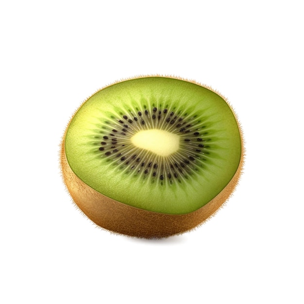 PSD kiwi slice isolated on the transparent background created with generative ai