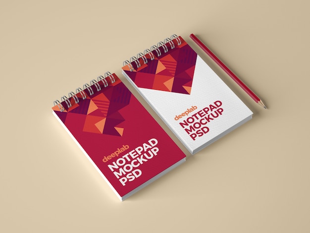 Kladblok branding mockup