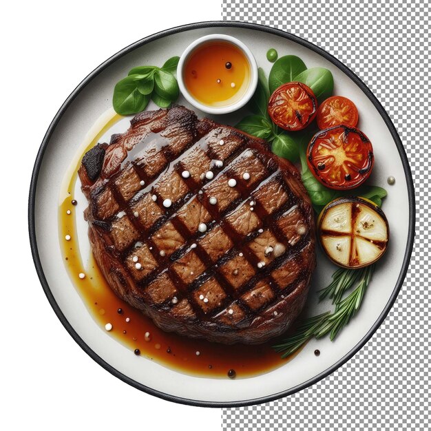 PSD klassiek gegrilde rundvlees steak diner png