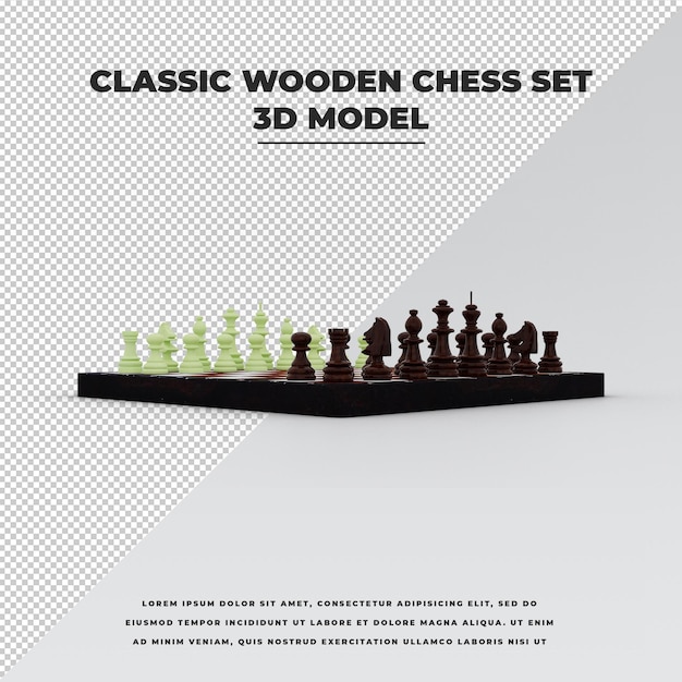 PSD klassiek houten schaakspel