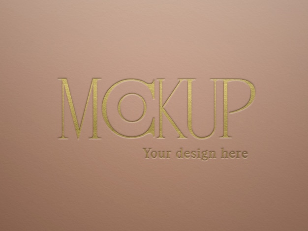 Klassieke elegante logo-effect mockup