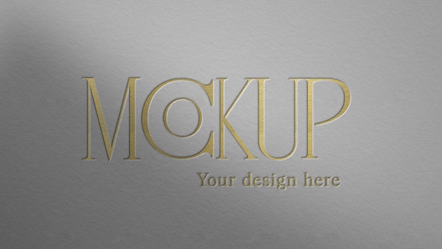 Klassieke elegante logo-effect mockup