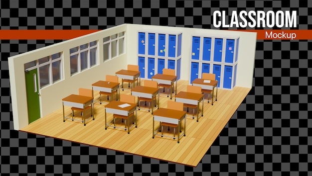 Klasy 3D dla makiety szkoły