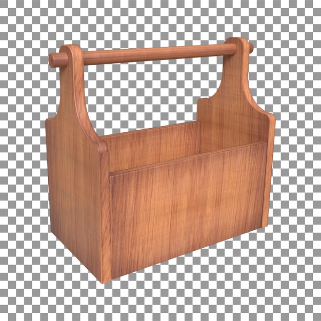 Klasyczny Drewniany Stolik Caddy Vintage Table Organizer Renderowanie 3d