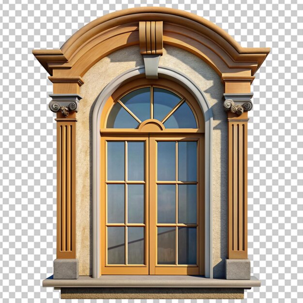 PSD klasyczny element architektury okien