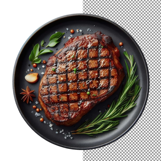 PSD klasyczny grillowany stek wołowy obiad png