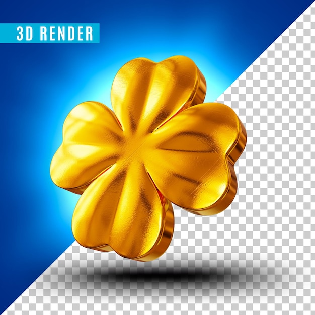 Klavertje vier 3d premium