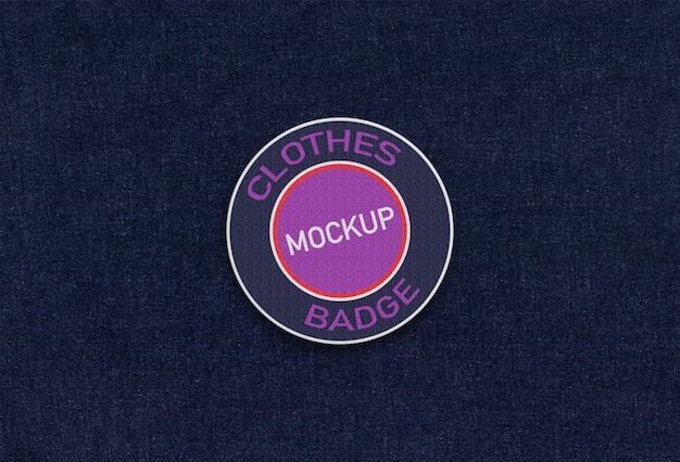 PSD kleding badge mockup