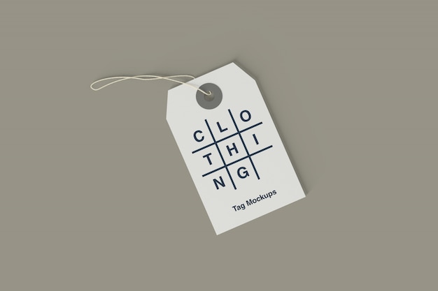 Kledinglabel PSD Mockup