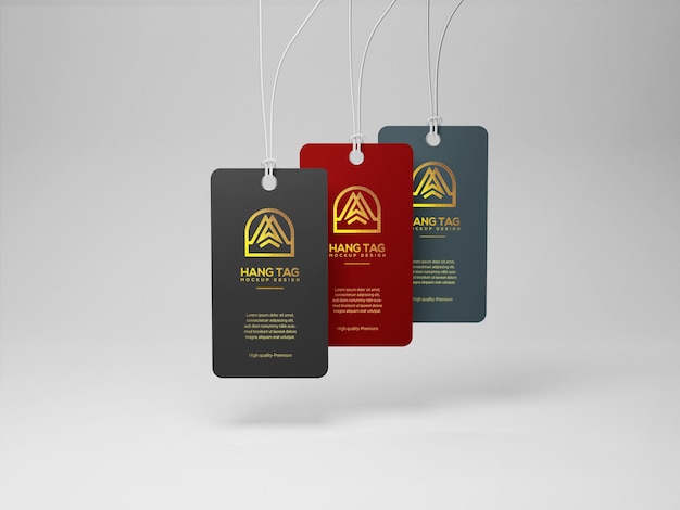 Kledinglabel tag mockup