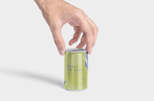 Klein blikje Mockup