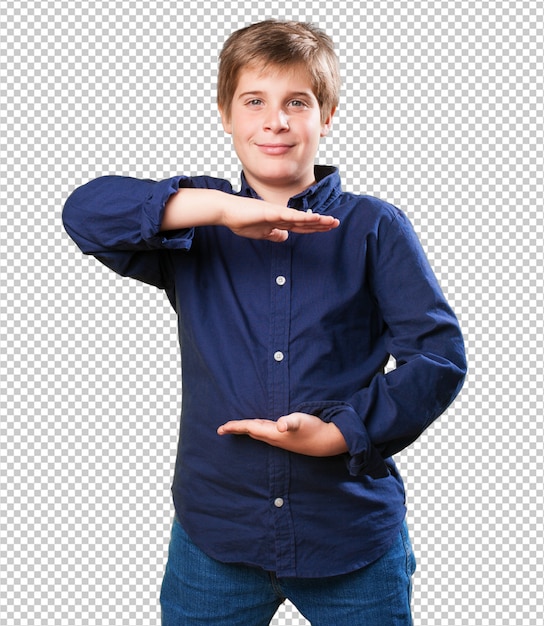 PSD kleine jongen iets te houden