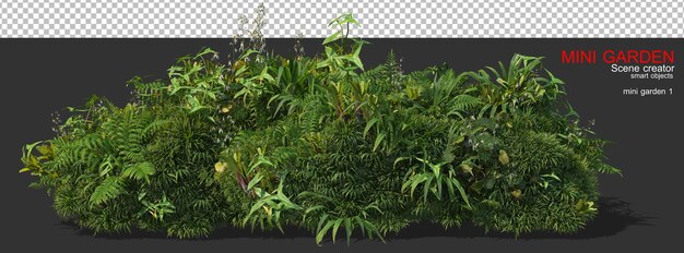 Kleine tuin met veel planten